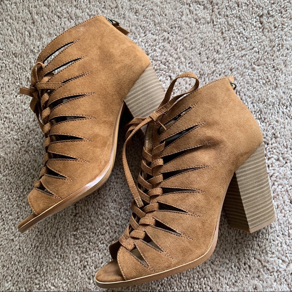 Melrose & Market 'Zora' Lace Up Sandals/Booties